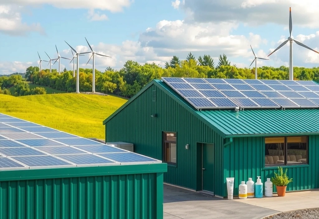 Sustainable wellness practices and eco-friendly production environment